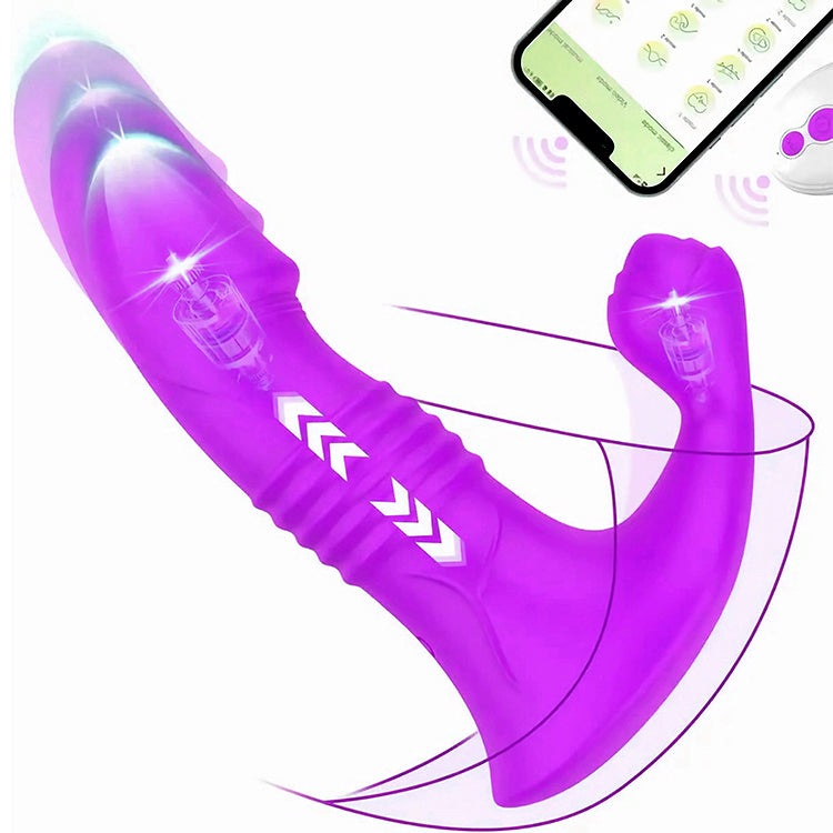 App-Controlled Thrusting Realistic Vibrator with Vibration  Oronova