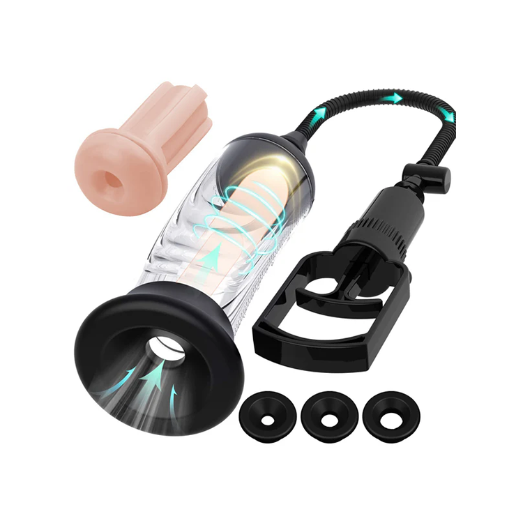 Penis Pump Kit - 3 Sleeves & Accessories