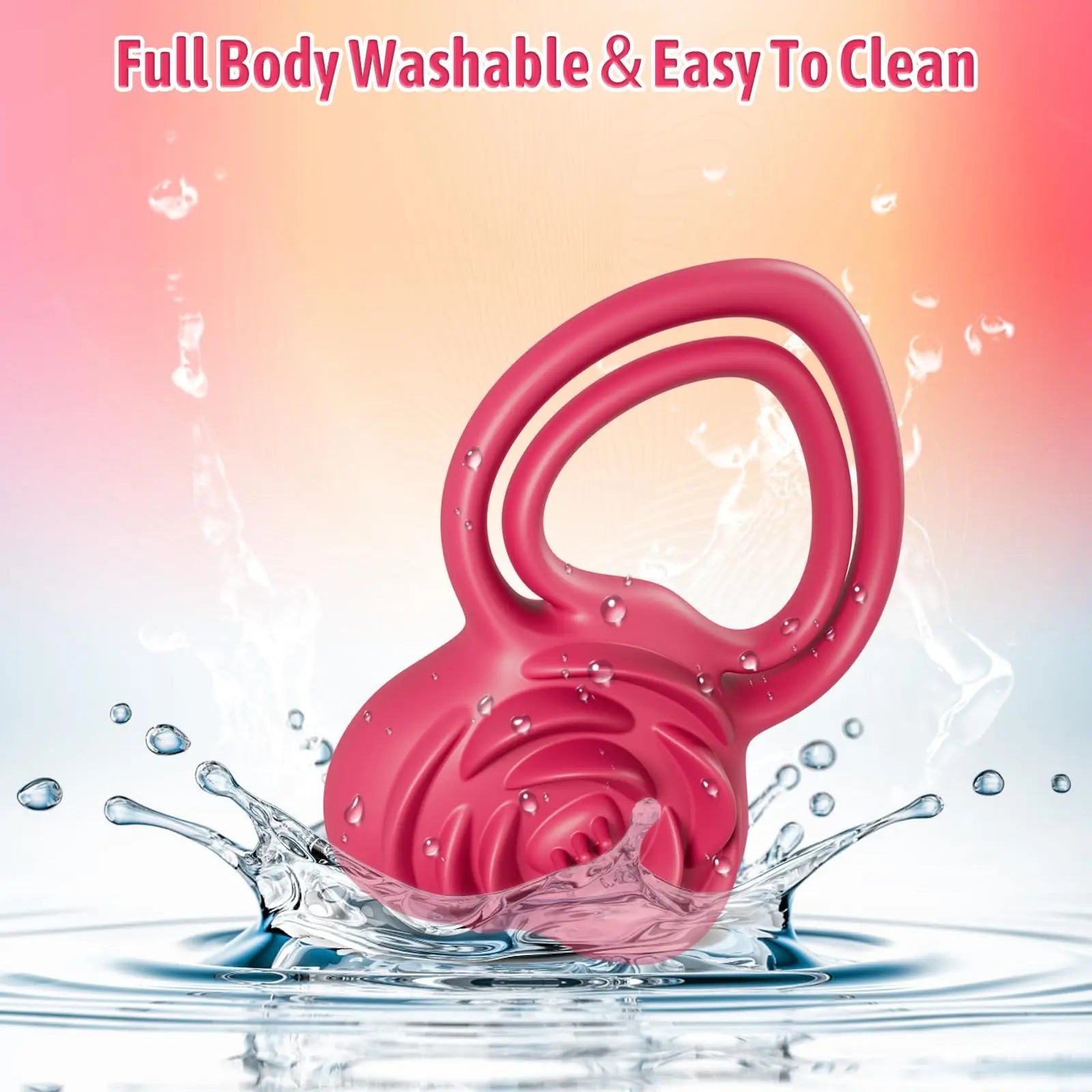 Pleasure-Boosting Vibrating Cock Ring with Rose Stimulation for Him & Her