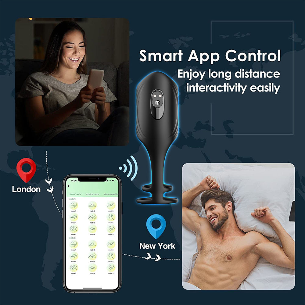 Penis Vibrating Vibrator - App Controlled & Cock Ring