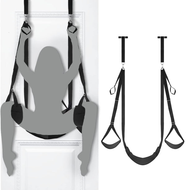 SEXY SLAVE Doorway Swing with Seat – Customizable Bondage Sling for Couples