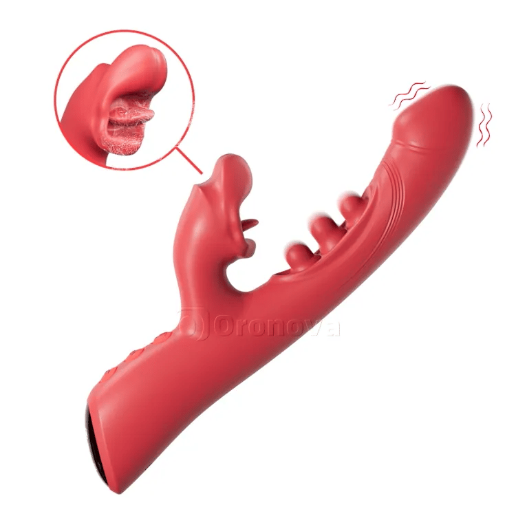3-in-1 Kissing and Triple-Tap Vibrator  Clit & G-Spot Pleasure  Oronova