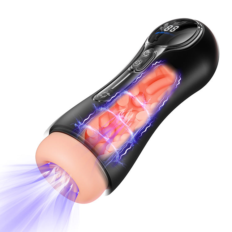 Automatic Male Masturbator – 4 Suction Modes, 9 Vibrations, LED Display