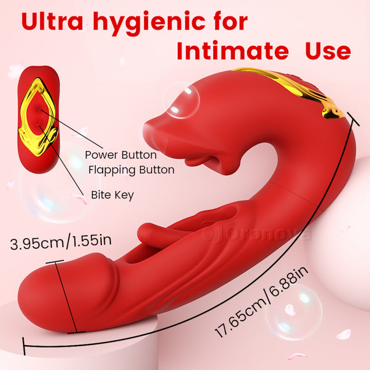 Flapping Clit Vibrator - Kissing Mouth & Vibration Oronova Flapping Clit Vibrator - Kissing Mouth & Vibration Oronova