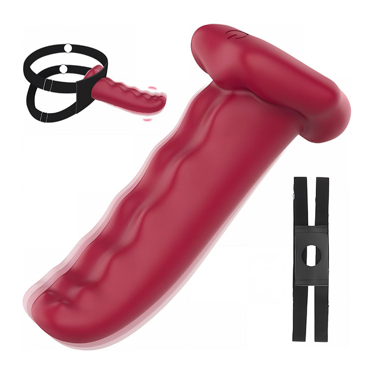 Portable Vibrating Penis Finger Sleeve – G-Spot & Clitoral Stimulation