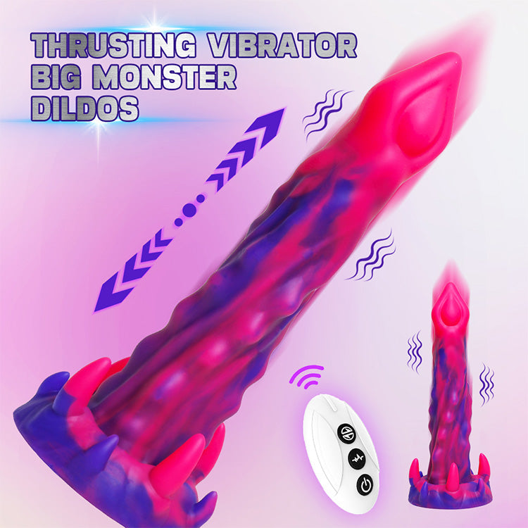 9.25 inches Remote-Controlled Thrusting Monster Dildo