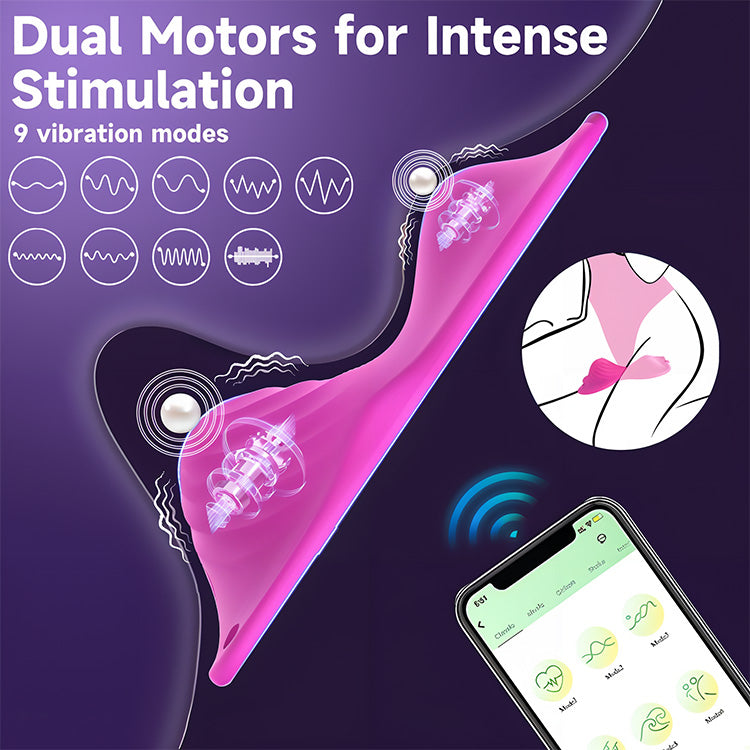 Dual Motor Wearable Vibrator with App Control
