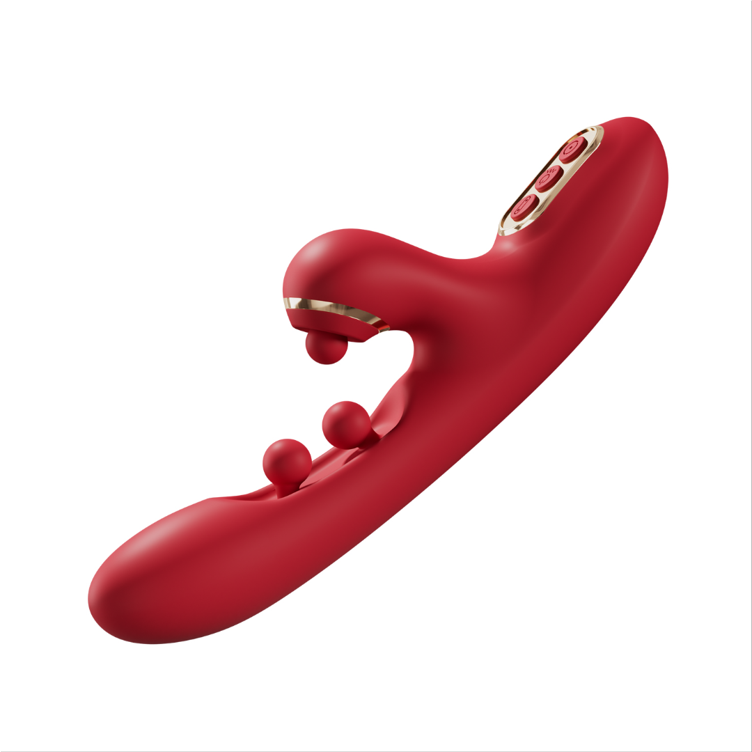3-in-1 Vibrating Wand with Dual-Ball Pinching & Rhythmic Tapping | 3 Functions, Independent Control