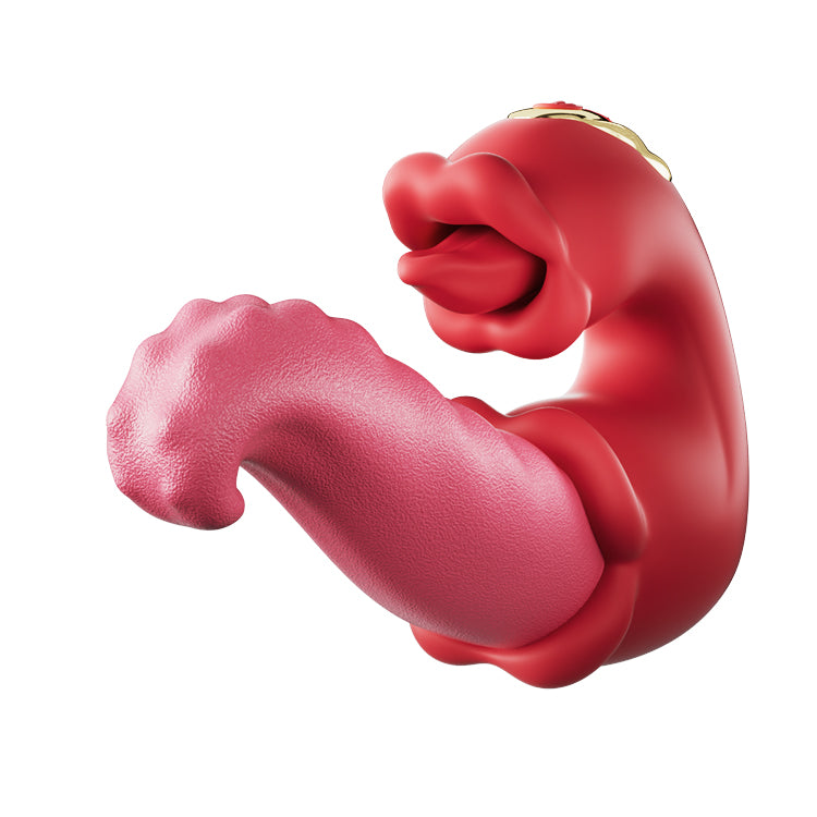 Twin Rose Thrusting G Spot Vibrator - Tongue Teasing & Vibrating Oronova Twin Rose Thrusting G Spot Vibrator - Tongue Teasing & Vibrating Oronova