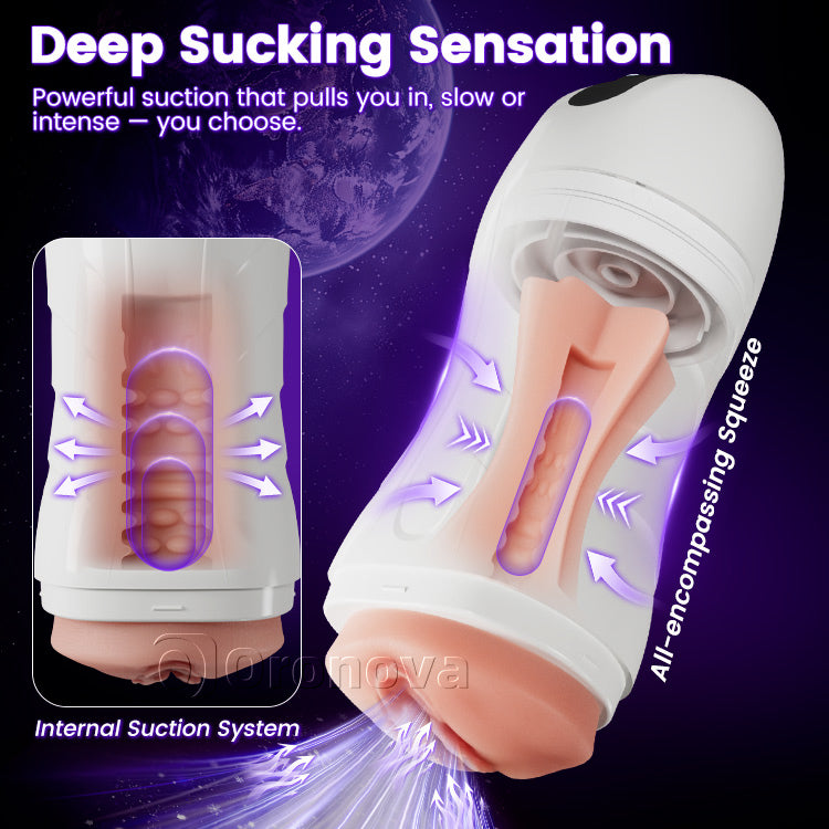 Male Automatic Suction Vibrating Masturbator – 10 Stimulation Modes