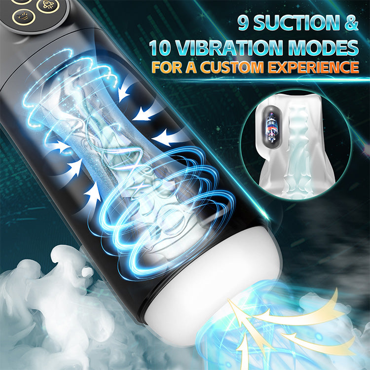 Automatic Male Masturbator – 9 Suction & Vibration Modes with Whirlpool Function