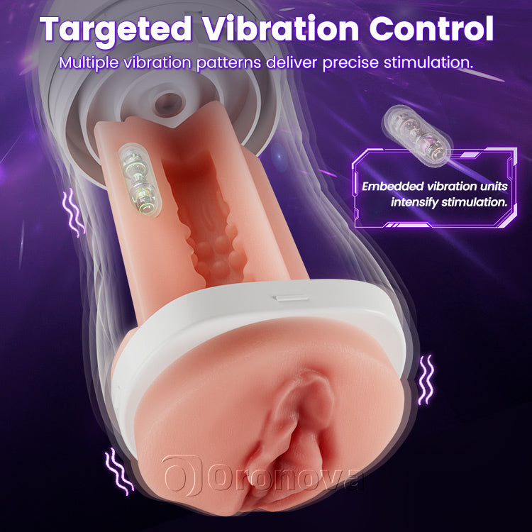 Male Automatic Suction Vibrating Masturbator – 10 Stimulation Modes