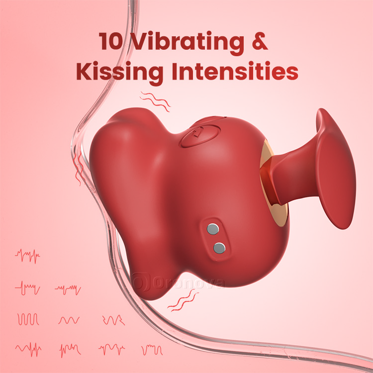 Finger Grip Vibrator - 10 Kissing & Vibrating