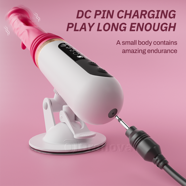 Thrusting Dildo Vibrator with Flapping and Vibrating Features