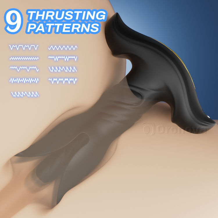 Remote-Controlled Expanding Anal Plug with 9 Vibration and Thrusting Modes