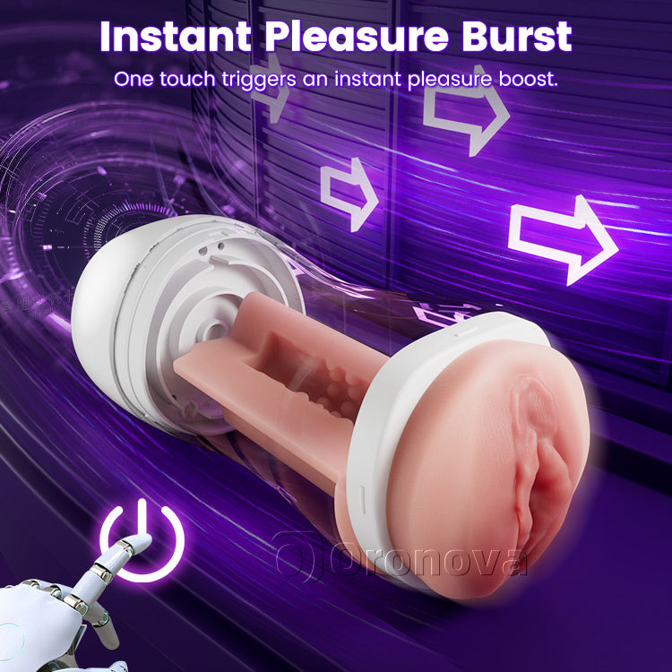 Male Automatic Suction Vibrating Masturbator – 10 Stimulation Modes