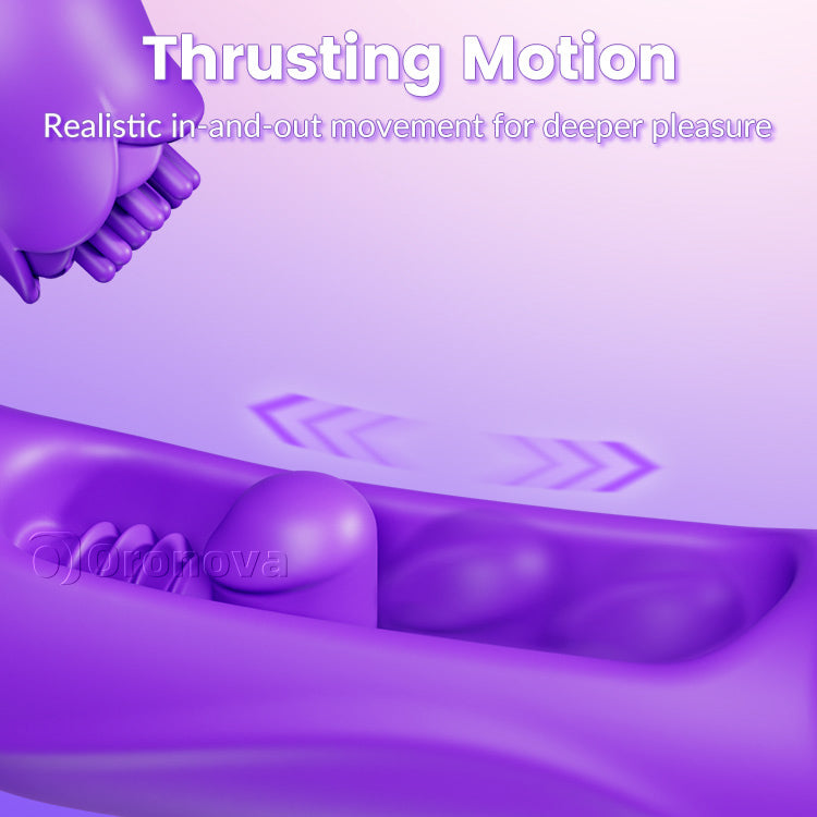Push-pull vibrator, teasing the clitoris, triple stimulation