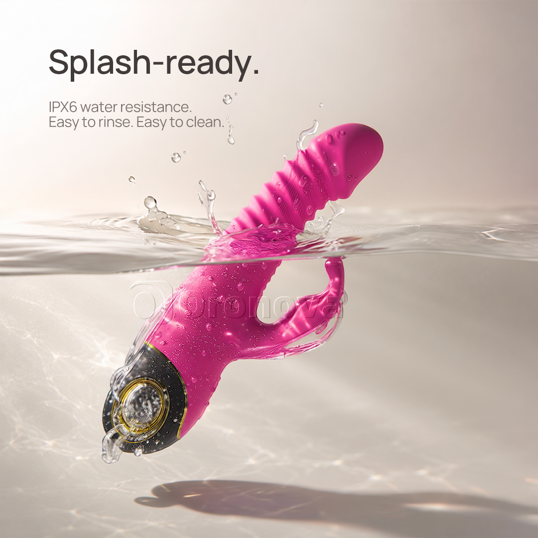 3-in-1 Thrusting Rabbit Vibrator 9 Vibration Modes