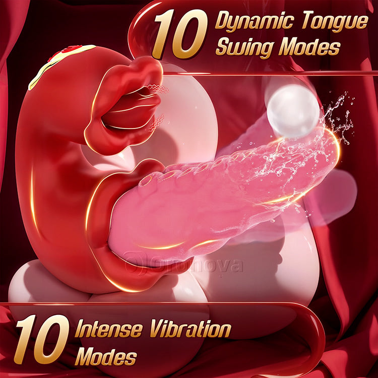2-in-1 Octopus Vibrator with Tongue Tease – 10 Vibration Modes