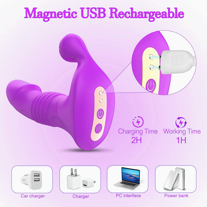 App-Controlled Thrusting Realistic Vibrator with Vibration Oronova App-Controlled Thrusting Realistic Vibrator with Vibration Oronova