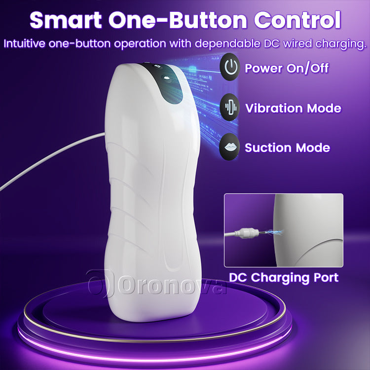 Male Automatic Suction Vibrating Masturbator – 10 Stimulation Modes