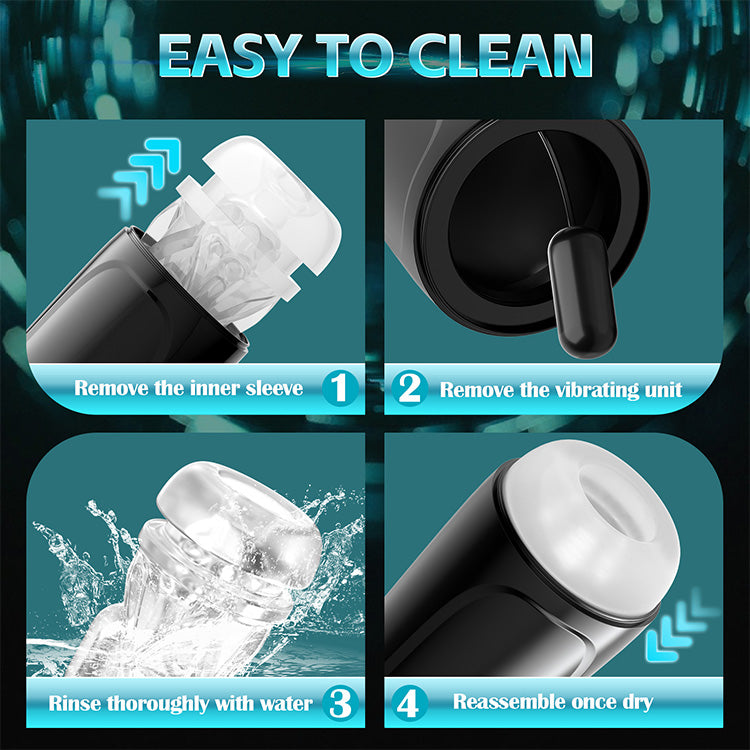 Automatic Male Masturbator – 9 Suction & Vibration Modes with Whirlpool Function