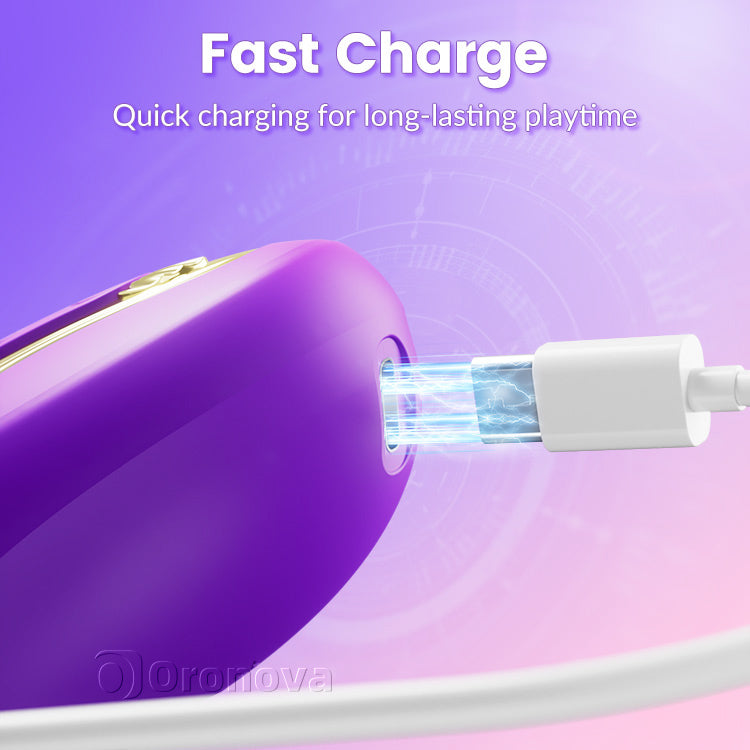 Push-pull vibrator, teasing the clitoris, triple stimulation