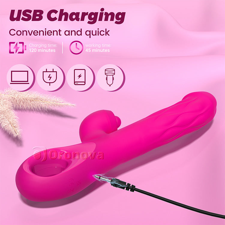 3-in-1 Tapping & Expanding Vibrator – G-Spot & Clitoral Stimulation