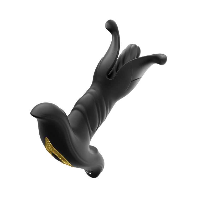 Remote-Controlled Expanding Anal Plug with 9 Vibration and Thrusting Modes