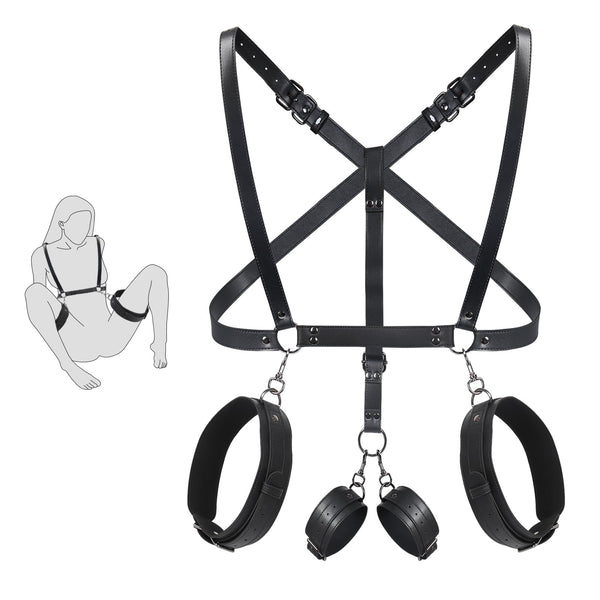 Versatile 3-in-1 BDSM Restraint Set for Intense Play