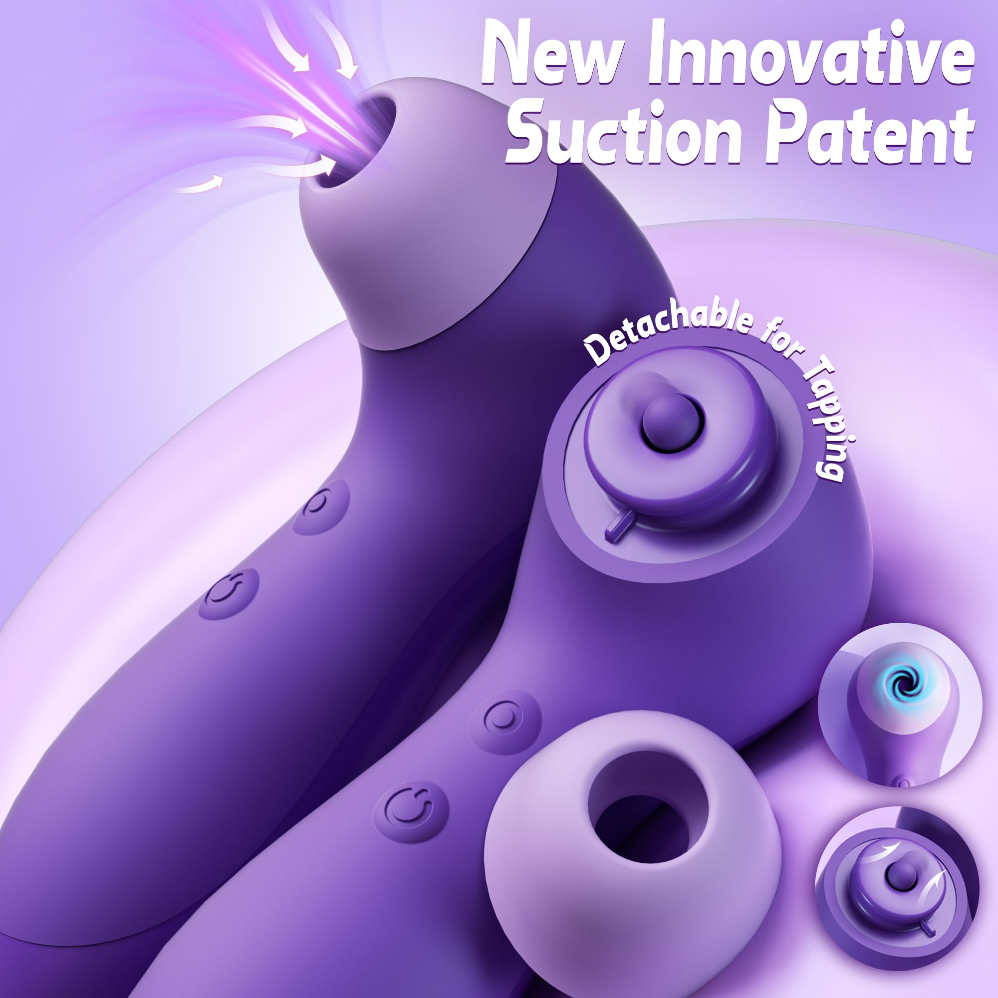 Vibrator & Suction Toy – Rechargeable, 10 Modes, Female Pleasure
