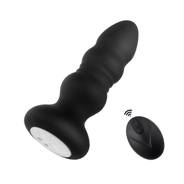 Vibrating Anal Plug - LED Light & Remote Control