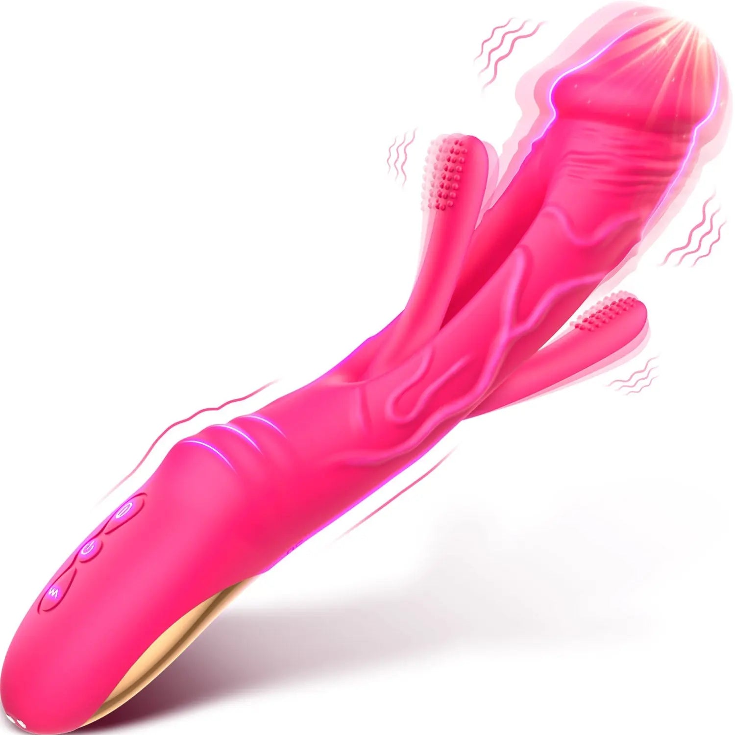 Flapping Dildo Vibrator with Vibration