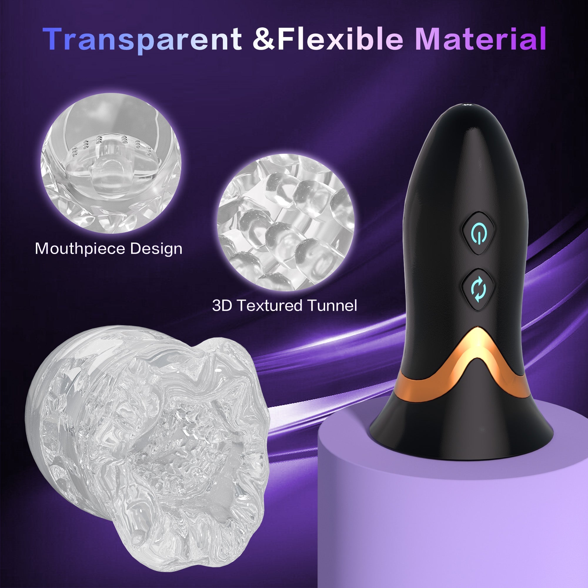 360° Rotating Male Masturbator with Full-Spectrum Vibration Modes