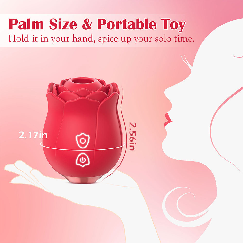 Rosebud Suction Stimulator with Rhythmic Tapping