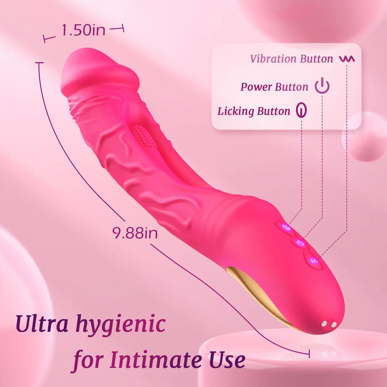 Flapping Dildo Vibrator with Vibration