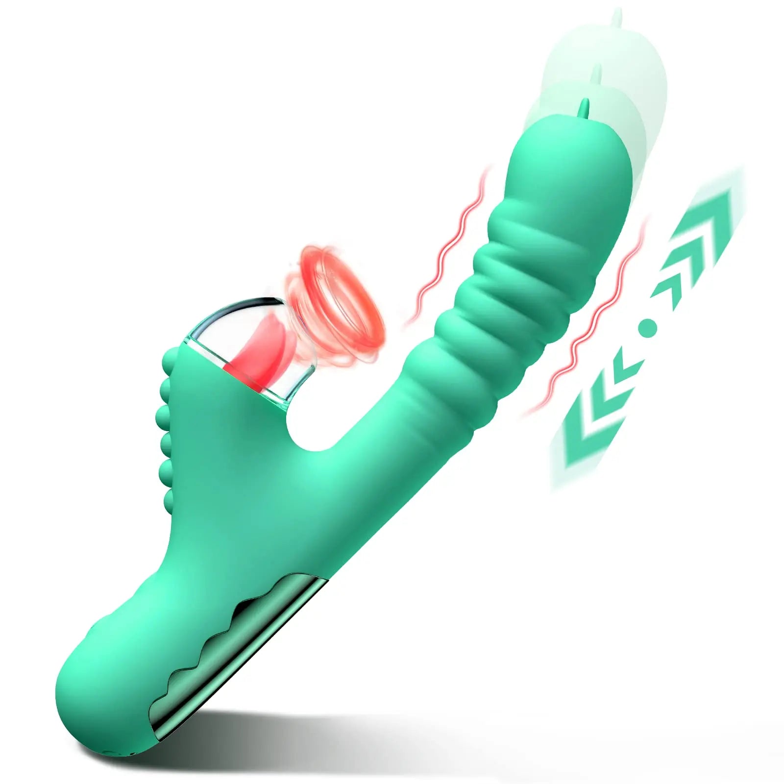 G-Spot Thrusting Vibrator with Suction and Vibration Functions