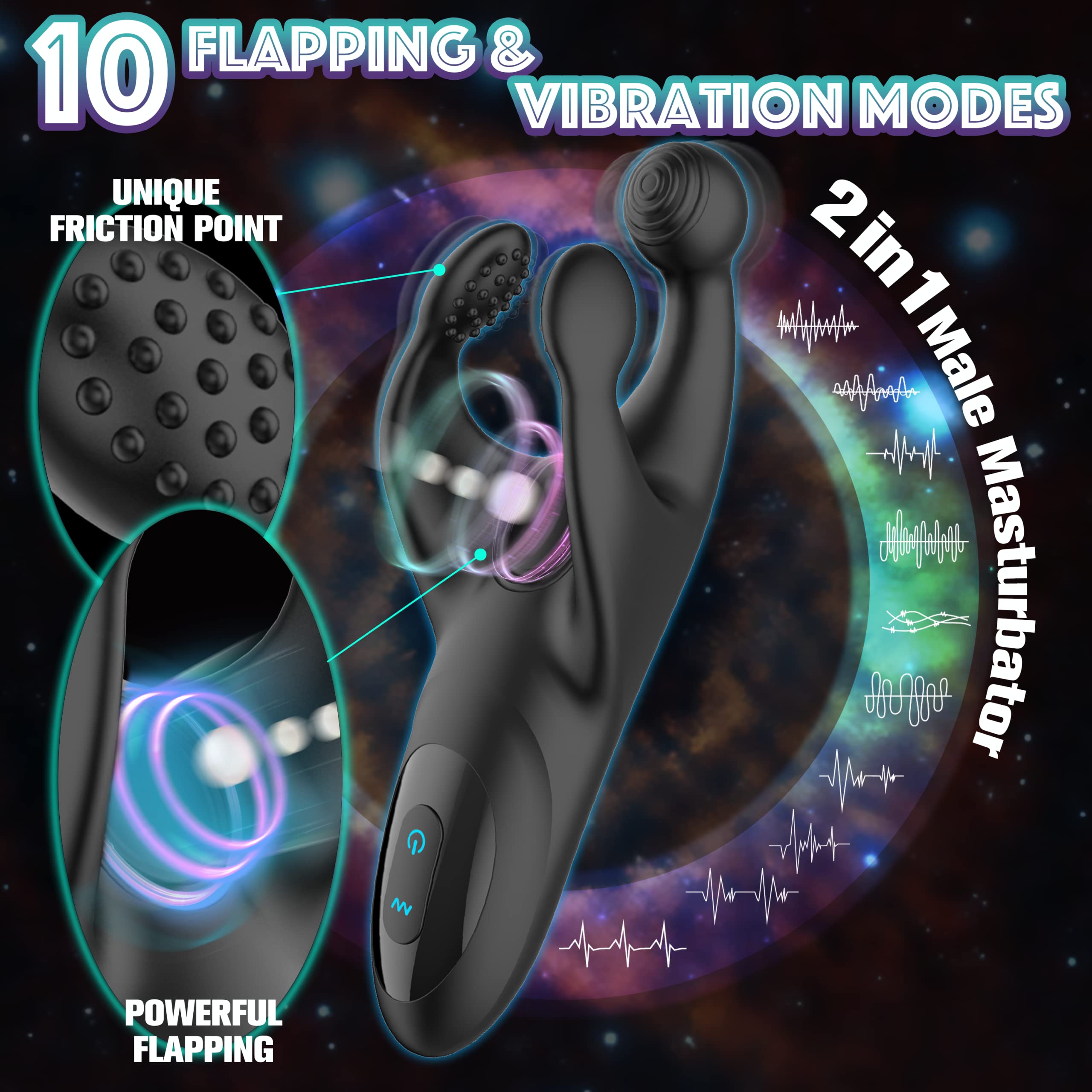 Penis Tapping Vibrator - Vibrating & Waterproof