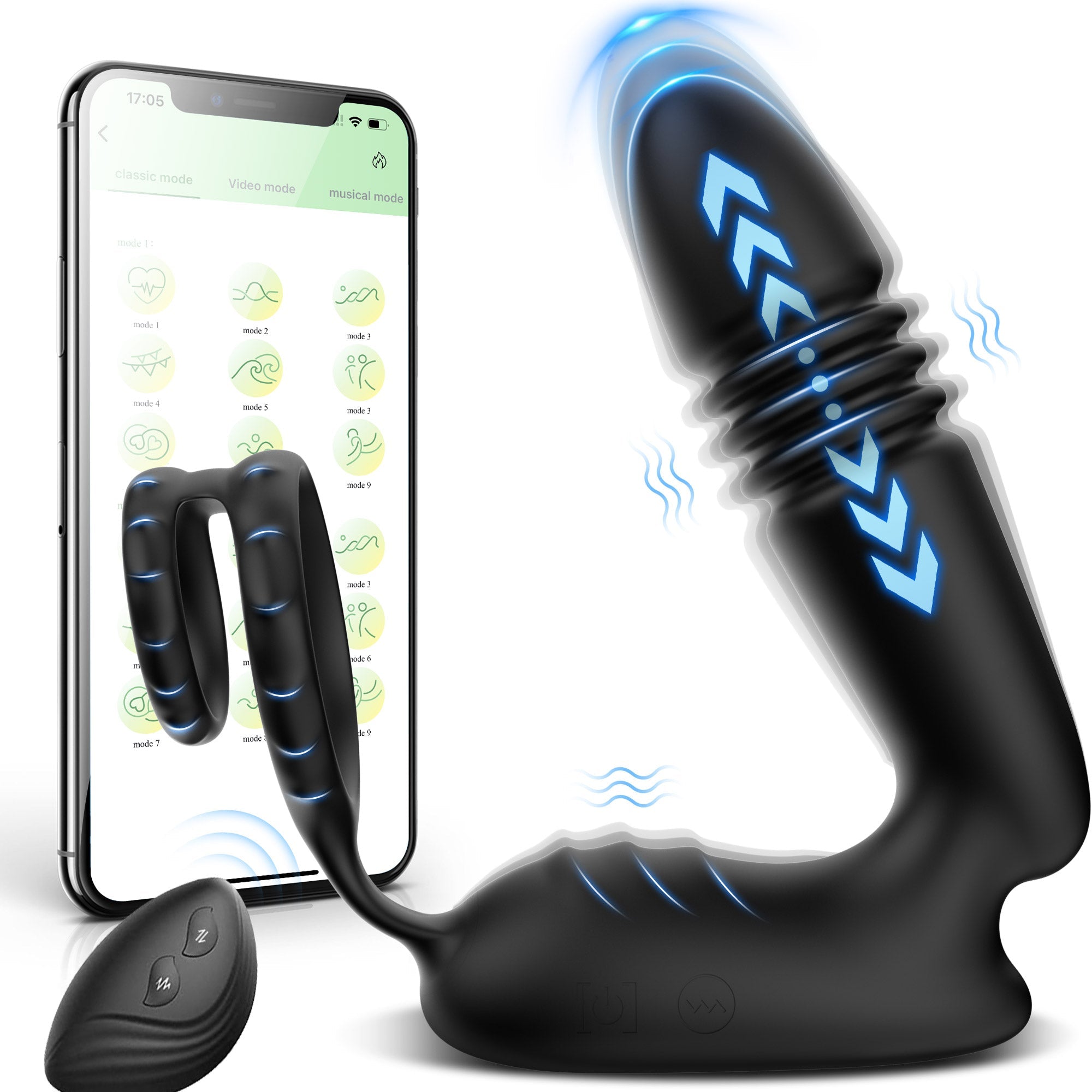 Thrusting Prostate Massager - Vibrating & App Controlled